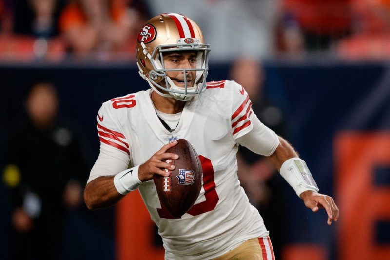 公羊队对阵49人队的NFL公开投注和资金赔率 MNF
