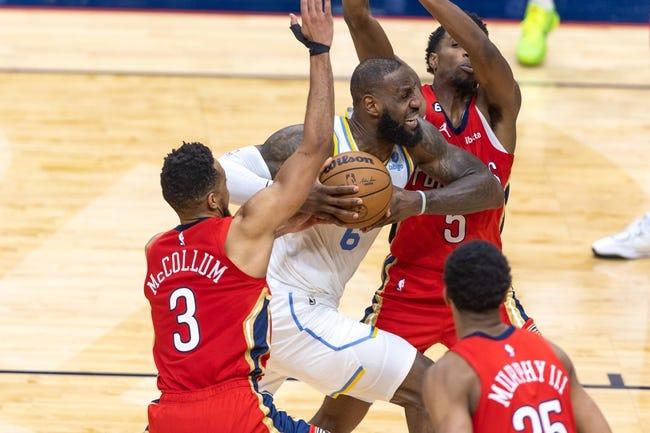 新奥尔良鹈鹕队对阵洛杉矶湖人队 2/15/23--NBA竞猜与预测
